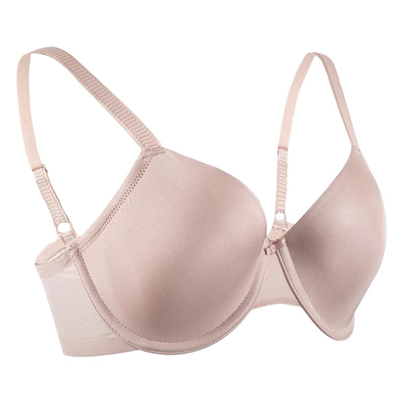 Charming Lansheng foreign trade brand large size bra smooth thin Cup European and American underwear wholesale large chest small steel ring bra