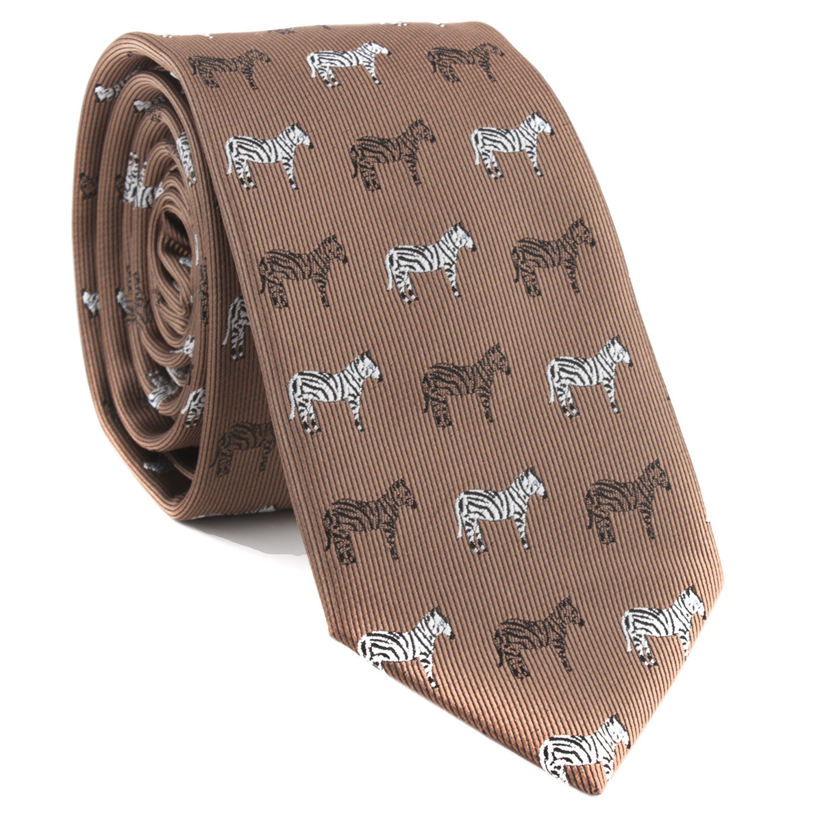 Picture of Men's Tie Polyester Silk Yarn-Dyed Jacquard Animal Elephant Embroidered Casual Tie Cross-Border E-Commerce Spot Wholesale
