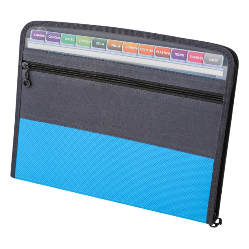 Amazon 13 A4 zipper organ bag simple multi-layer classification folder office storage file bag wholesale