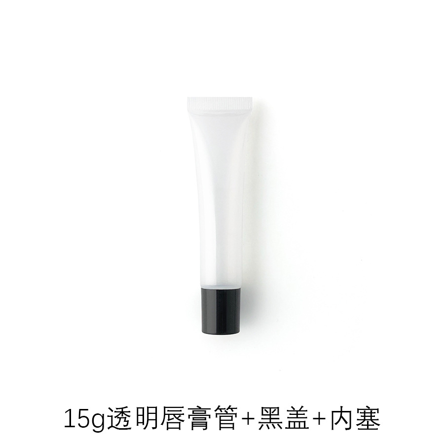 Picture of [Spot] 10g15g20g transparent white lipstick hose cosmetic hose packaging empty bottle lip gloss packaging