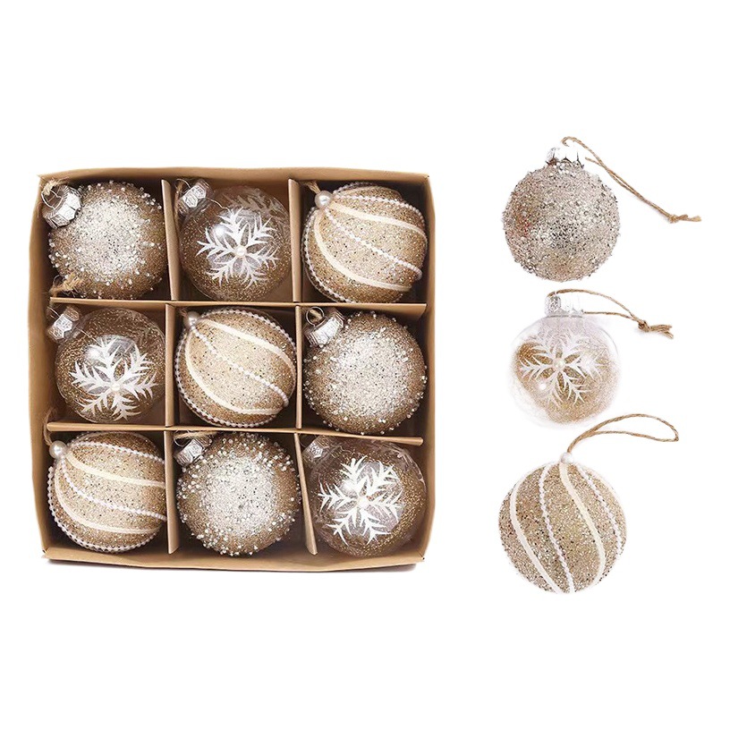 New Christmas Supplies in Stock Wholesale Creative Design Christmas Venue Layout Decorative Balls Christmas Gift Balls