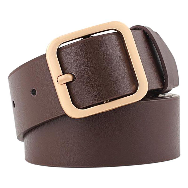 New ladies belt square buckle South Korea students fashion Korean fashion decorative pants belt manufacturers in stock supply