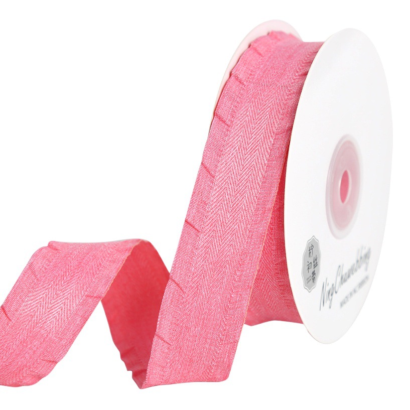 Skirt herringbone ribbon ribbon diy handmade bow hair accessories material bouquet cake ribbon ribbon cloth strip