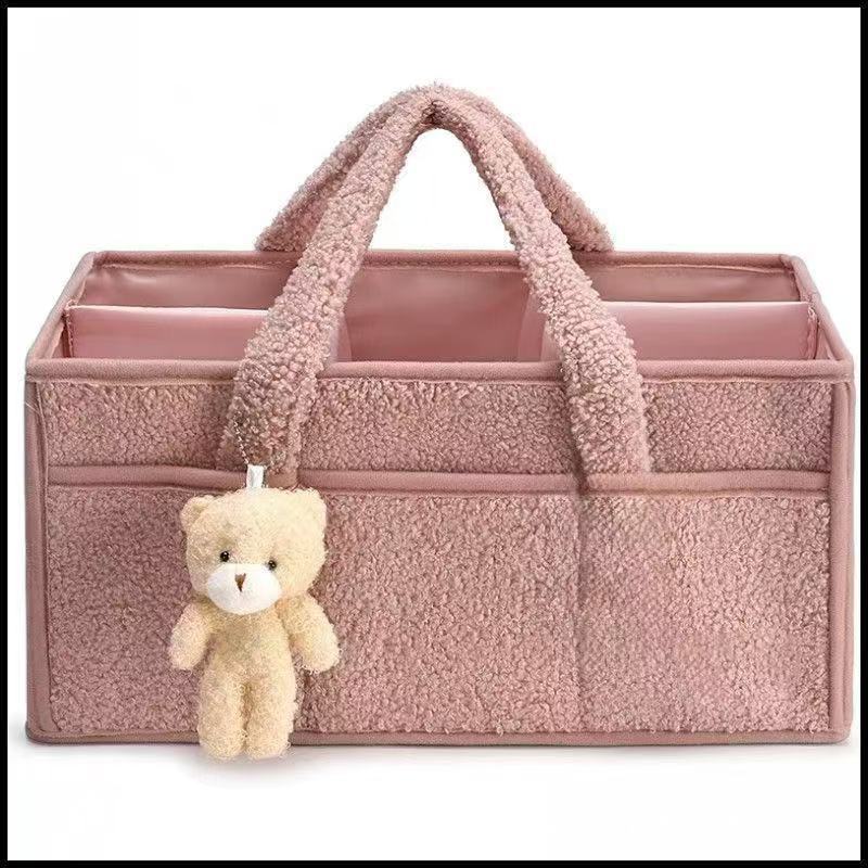 Cross-border new in-stock baby multifunctional storage diaper bag, large capacity mom and baby mom fashion handbag