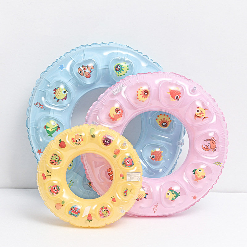 Picture of Factory wholesale children's swimming ring crystal inflatable lifebuoy thickened single-layer double airbag underarm adult swimming ring