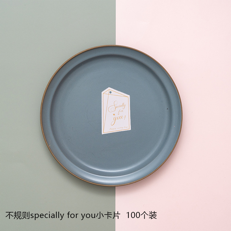 Picture of New creative European-style high-end ins card greeting card mini bronzing English Christmas thank you card in stock wholesale