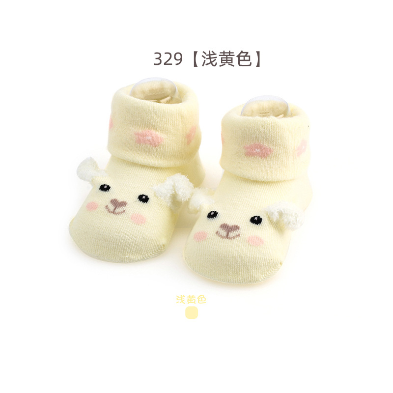 Picture of Newborn baby socks spring and autumn thin baby socks cartoon toddler floor socks dispensing non-slip 0-6 months children's socks