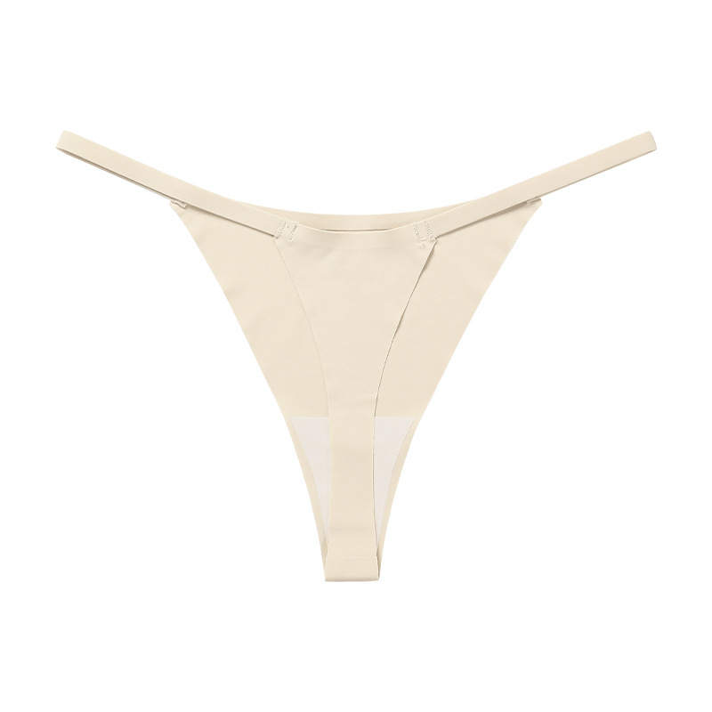 Picture of European and American Sexy Exquisite Tape Girl's T-pants plus size Low Waist Non-marking Ice Silk Quick-drying Cotton Crotch Women's thong
