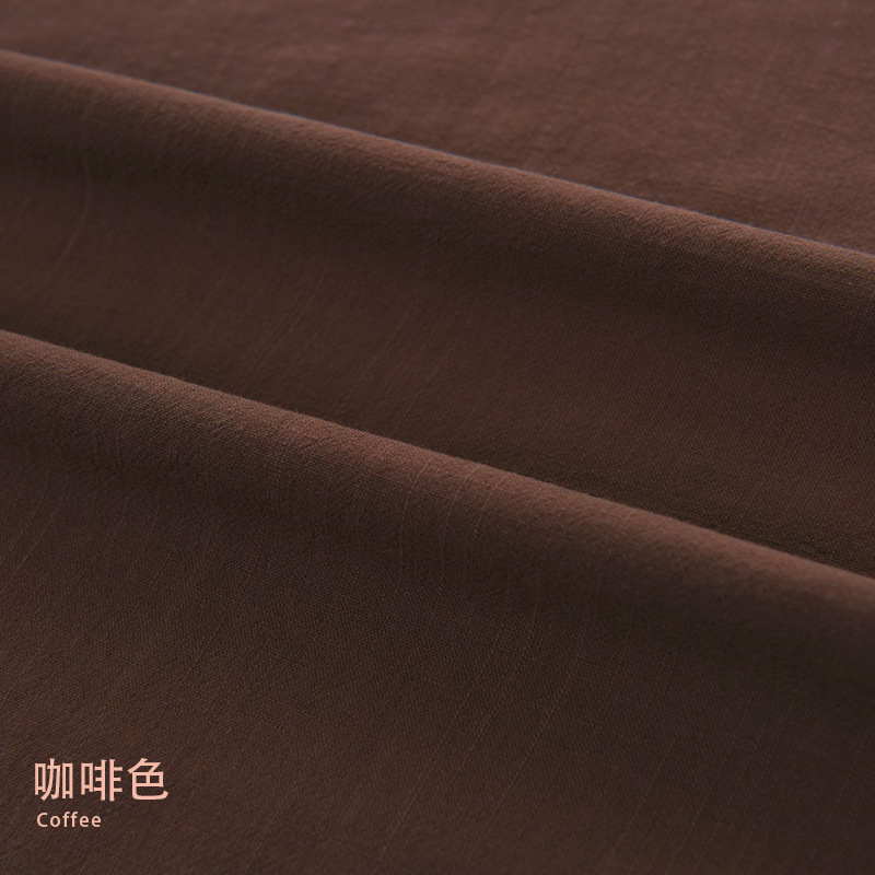 Picture of Plain 21*21 yarn woven bamboo cotton linen fabric artistic Zen clothing cotton washed bamboo cotton fabric