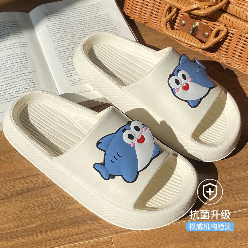 Fifth-Generation Shark Eva Slippers for Women, Summer Couple's Outdoor Trendy Men's and Children's Sandals, Height-Increasing and Shock-Absorbing for Summer