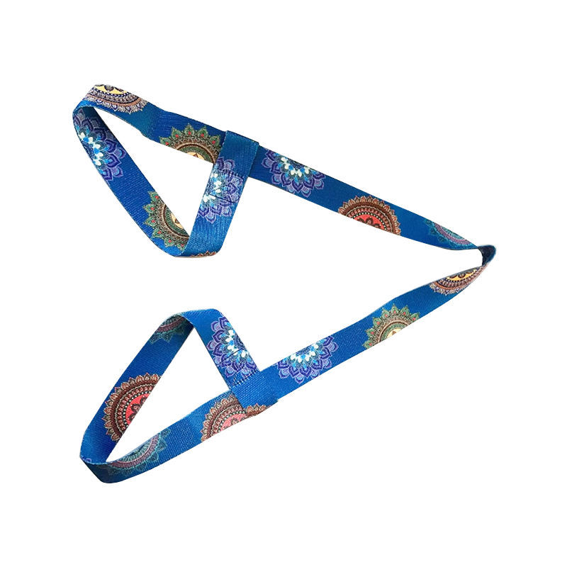 Picture of Factory Wholesale Digital Printing Yoga Mat Straps Nylon Colorful Binding Straps Storage Straps Binding Rope Yoga Stretch Straps