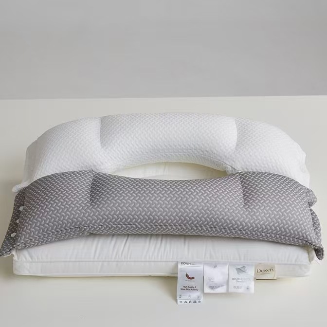 Picture of Three-in-One Double-Layer Pillow Pillow Core for Cervical Spine Protection to Help Sleep Home Pair Adult Sleeping Special High Full Head