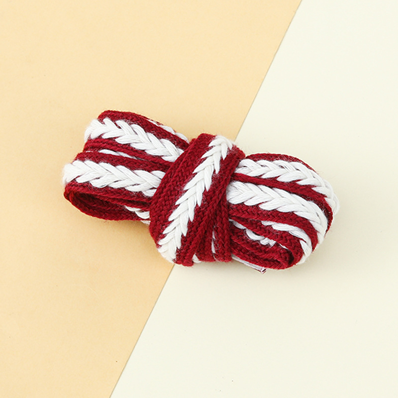 Picture of Marshmallow Two-Color Wheat Ear Shoelaces 1.5cm Casual Shoes Sneakers Twist Woven Cotton Shoelaces Ready for Cross-Border Wholesale
