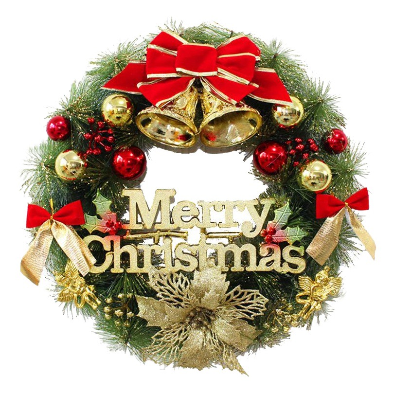 Christmas pine needle wreath 30/40/50cm Christmas decorations window props mall scene layout gifts