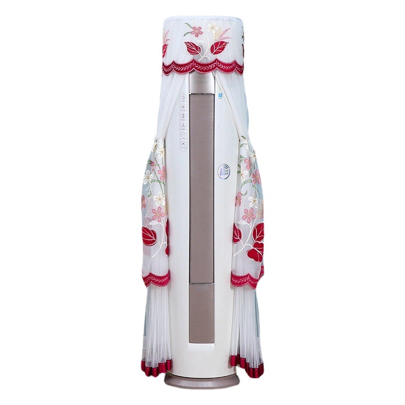 New Model Air Conditioner Cover for Cylindrical Vertical Cabinet, Round Living Room Air Conditioner Dust Cover for Gree Midea