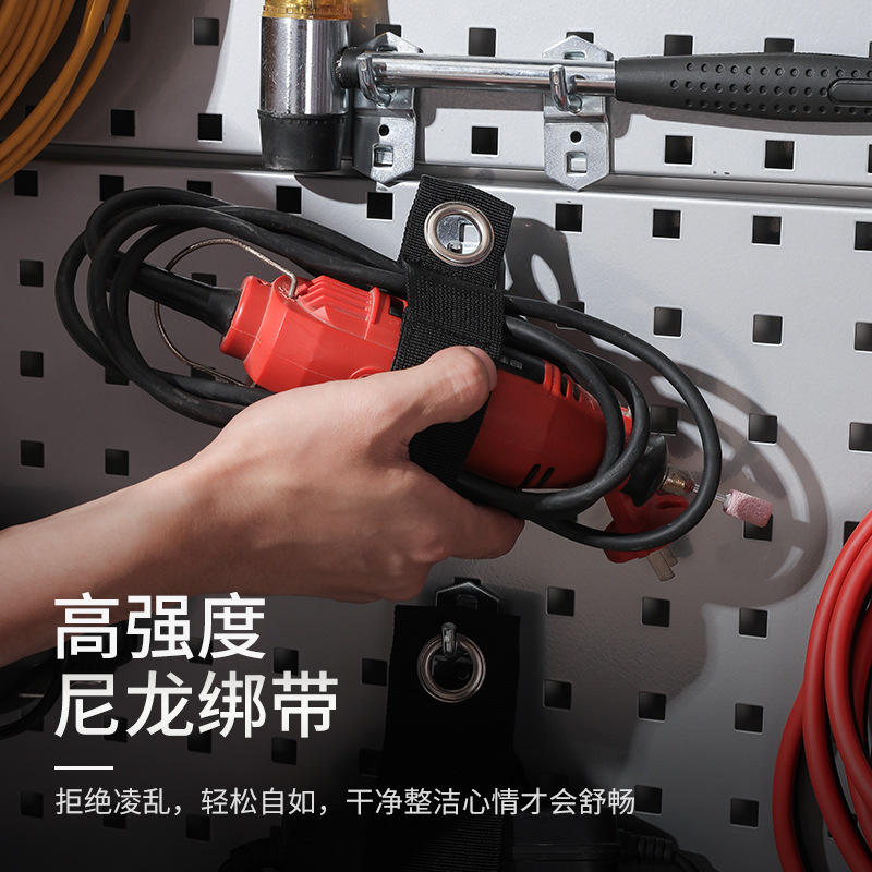 Picture of [Multi-purpose] tool wire harness water pipe equipment sorting storage strap fixed wall-mounted heavy storage strap
