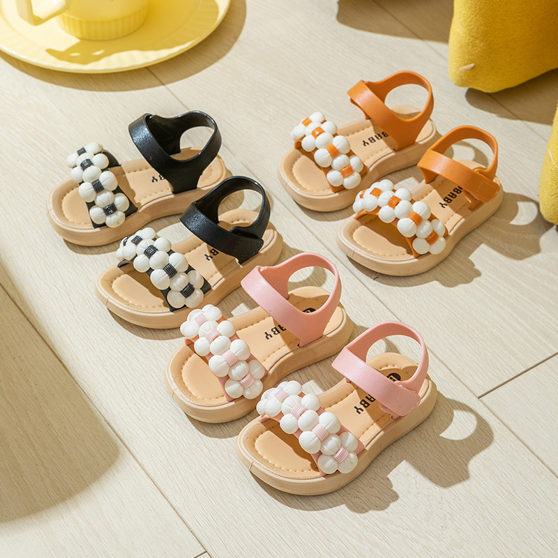 Children's Sandals, Women's Summer Girls' Sandals, Non-Slip Soft Bottom Baby Sandals, Beach Shoes, Outer Wear, Girls' Princess Shoes