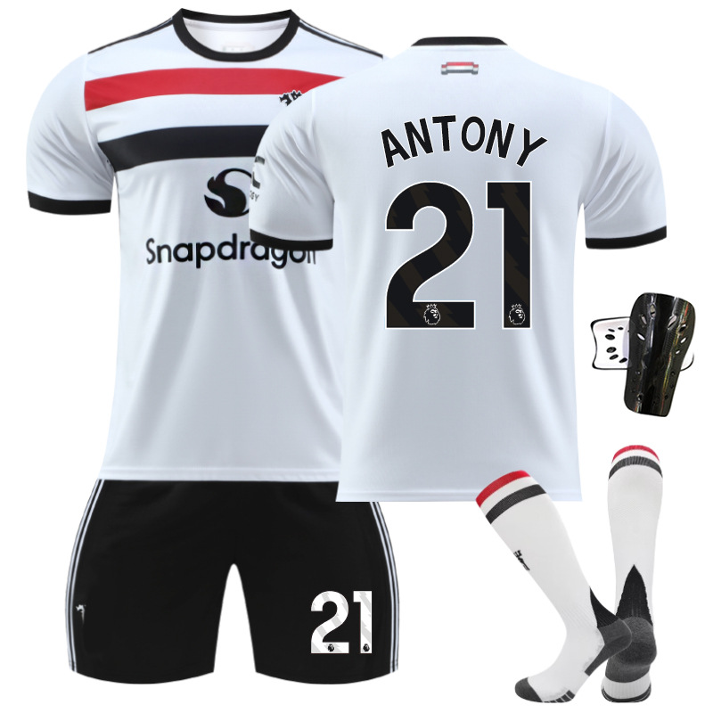 Picture of 2425 Red Devils Two-man White Football Jersey suit 10 Rashford 37 Menu 17 Garner Joe 7C Luo Men's Jersey