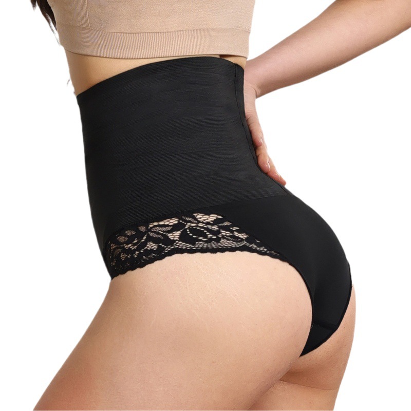 Cross-border Abdominal Pants Hip-lifting Mid-waist Belly Pants Lace Shaping Pants underwear Waist Belly Pants