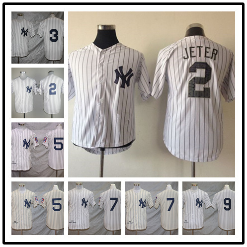 Foreign Trade Baseball Uniform Jersey Yankee New York Yankees Men's Embroidered Fella Edition Elite Baseball Jersey