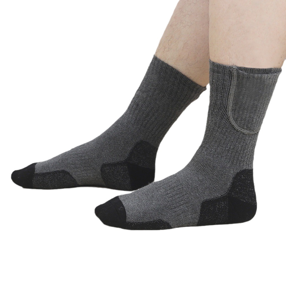 Business Gift Foot Warmer Socks Temperature-Adjustable Electric Socks Constant Temperature Control USB Heating Office Home Suitable Cotton Material