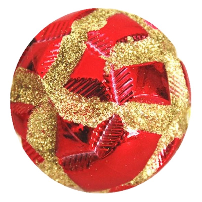 Festival supplies painted ball special-shaped ball 6cm Christmas ball 24 Christmas ornaments pendant plating bright ball