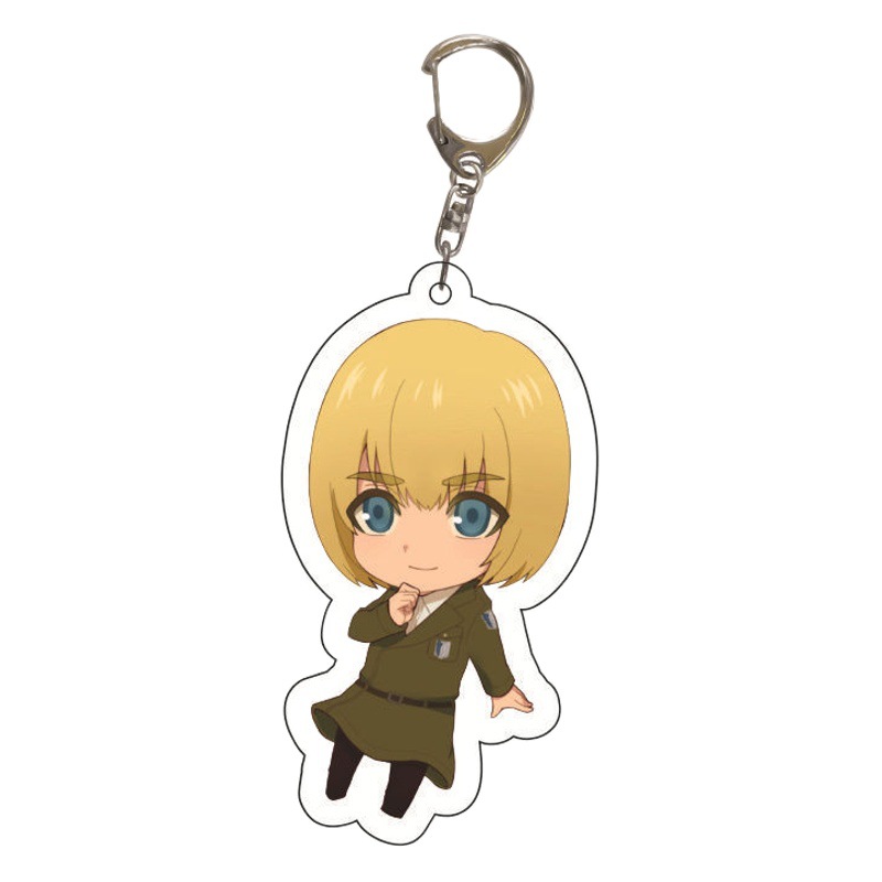 Star anime peripheral acrylic keychain pendant wholesale attack giant creative jewelry gift