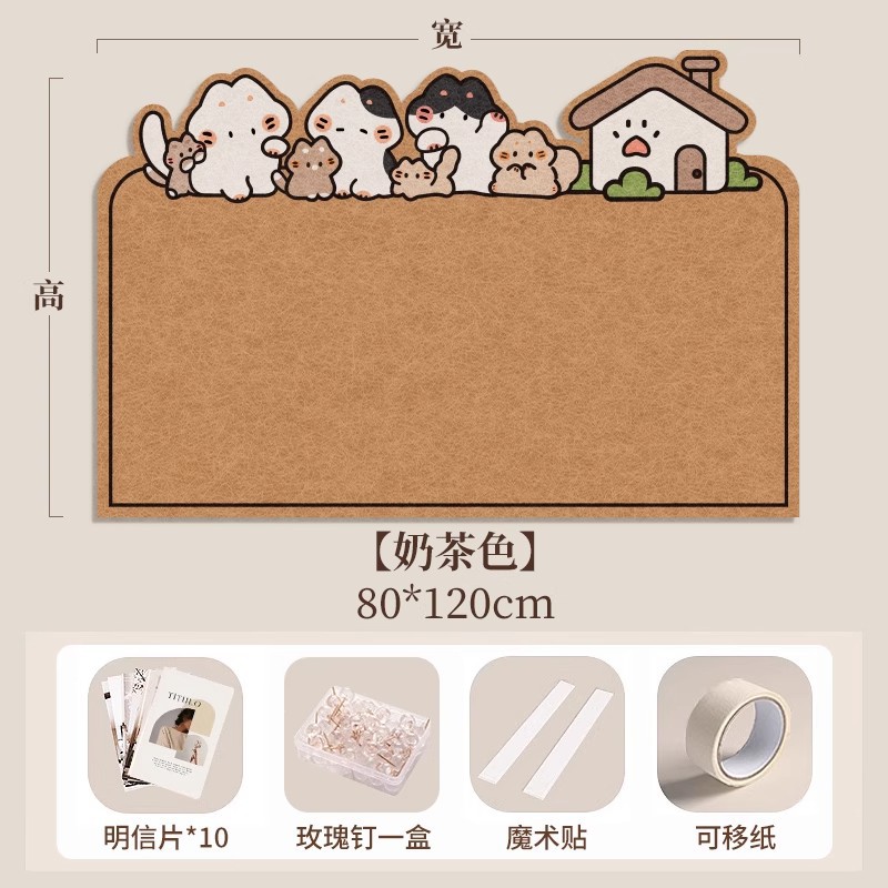 Picture of Photo wall felt wall stickers felt board display wall creative photo album wall wall decoration cork wall board honor wall photo