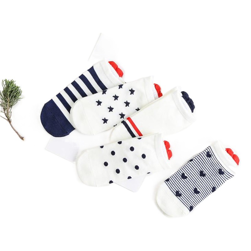 New Cross-Border Export Japanese Style Women's Socks Shallow Mouth Women's Boat Socks Zhuji Socks Wholesale Cartoon Straight Socks