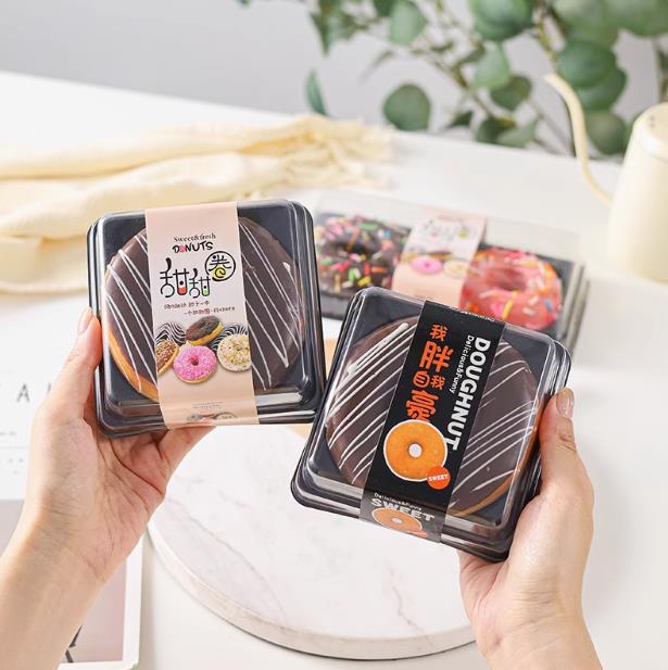 Donut packing box two donut packing box disposable baking box