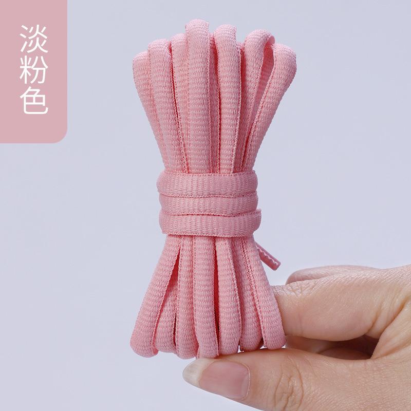 Picture of Wild elephant wholesale semicircle shoelace basketball shoes sneaker casual shoes shoelace black and white blue color oval shoelace rope