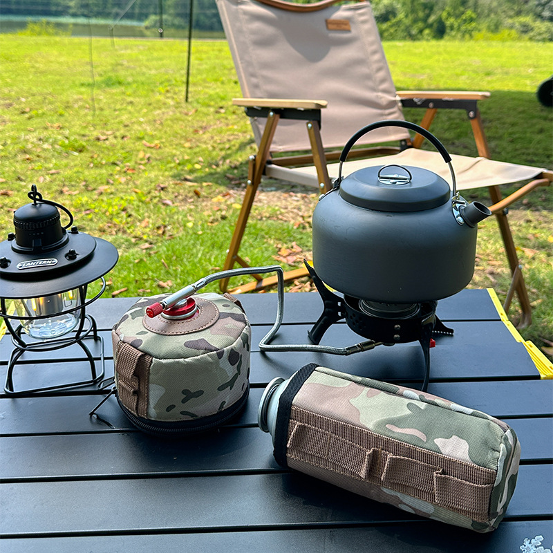 Picture of Outdoor Camping Supplies Protective Cover Card Stove Anti-fall Shell Picnic Equipment Camping Picnic Air Tank Storage Bag Bag