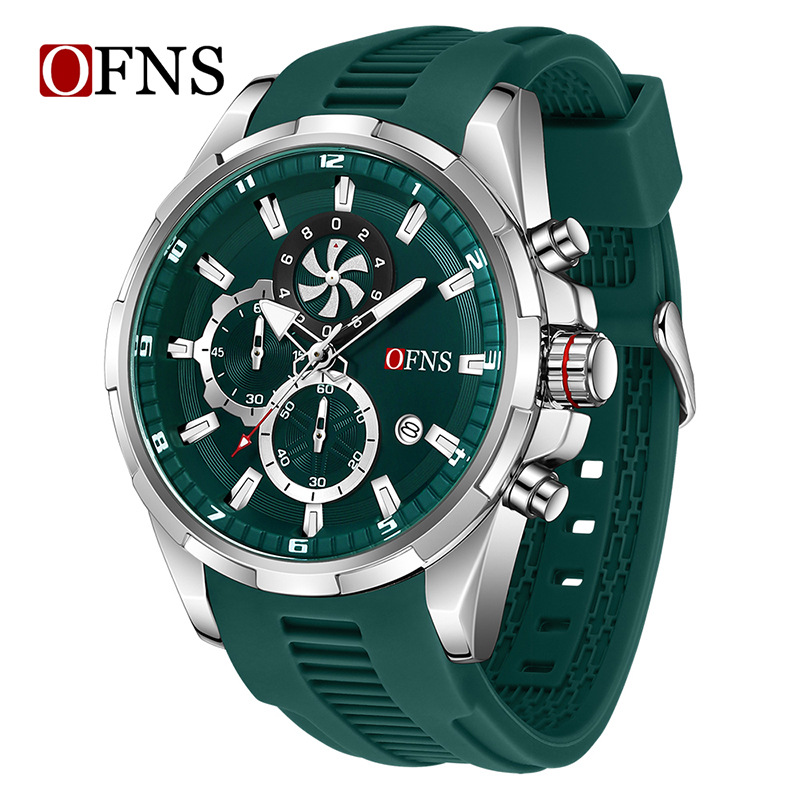 Picture of O'Fani's Men's Quartz Watch Small Three-Pin Chronograph Quartz Men's Watch Calendar Multifunctional Waterproof Wrist Watch