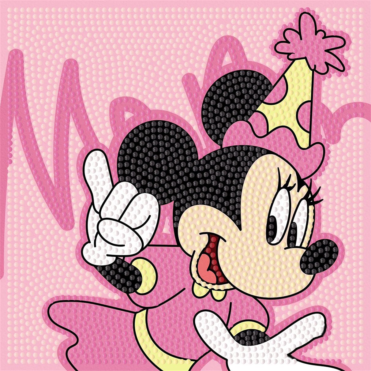 Picture of Original God New Diamond painting children student diy handmade diamond material package with frame Cartoon Cartoon educational toys