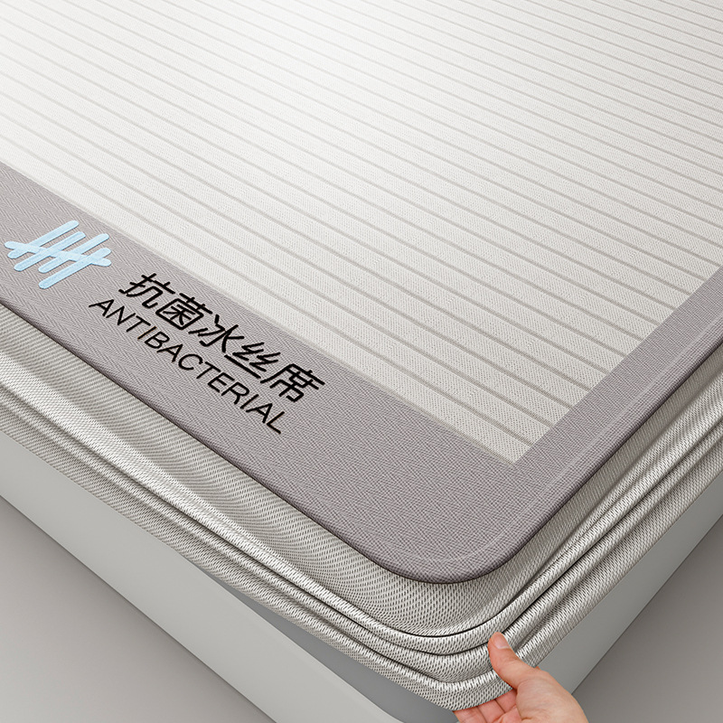 Picture of Class A Maternal and Infant Class Explosions Antibacterial Ice Silk Mat Summer Sleeping Naked Air-conditioned Mat Machine Washable Folding Bed Cover Soft Mat