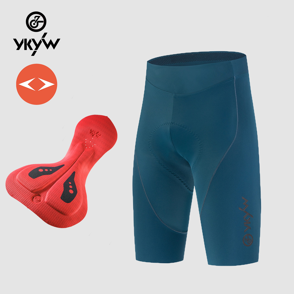 YKYKBIKE New Men's Summer Strapless Cycling Shorts Breathable Sweat Absorbing Bicycle Pants Double Arrow Cushion