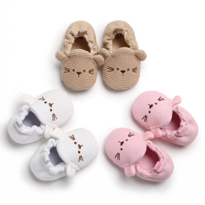 2019 new spring/summer 0-12 months baby shoes for boys and girls soft bottom slip-on cartoon baby toddler shoes Support Delivery