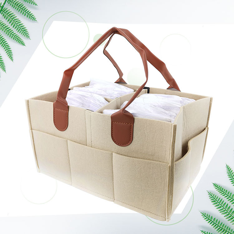 Picture of Diaper Storage Bag for Mothers and Babies, Travel Felt Bag with Custom Logo, Essential for Travel