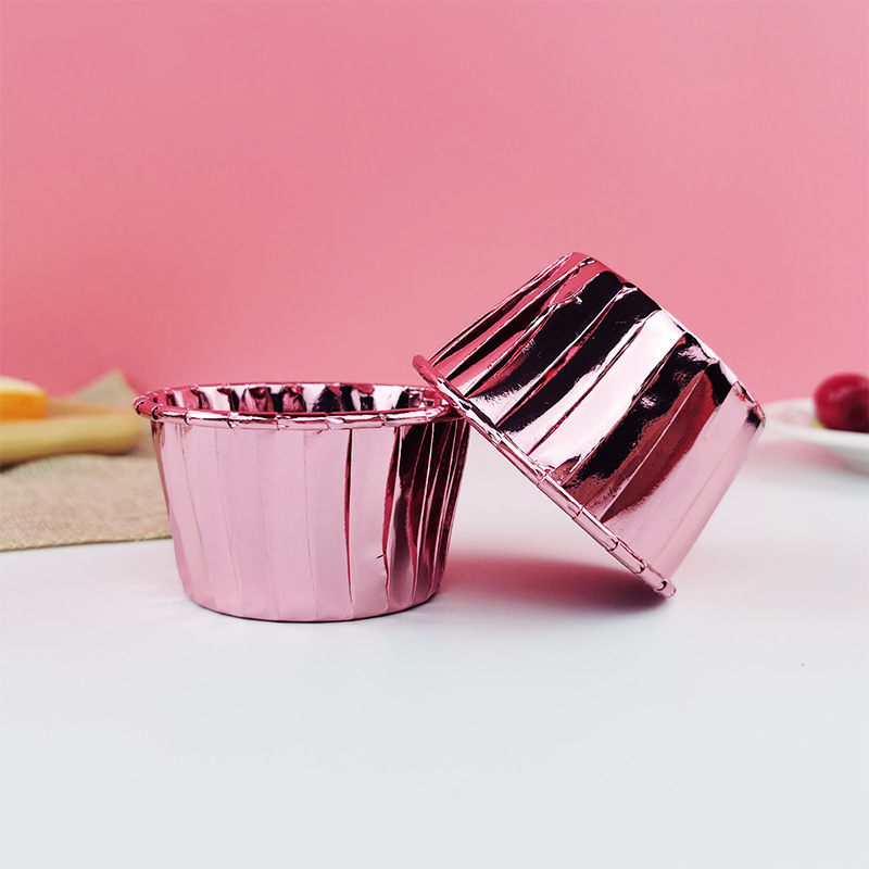 Picture of Large Maffin Cup Roll-up Cupcake Cups Golden Silver Cake Cups Maffin Baking Maffin Cup