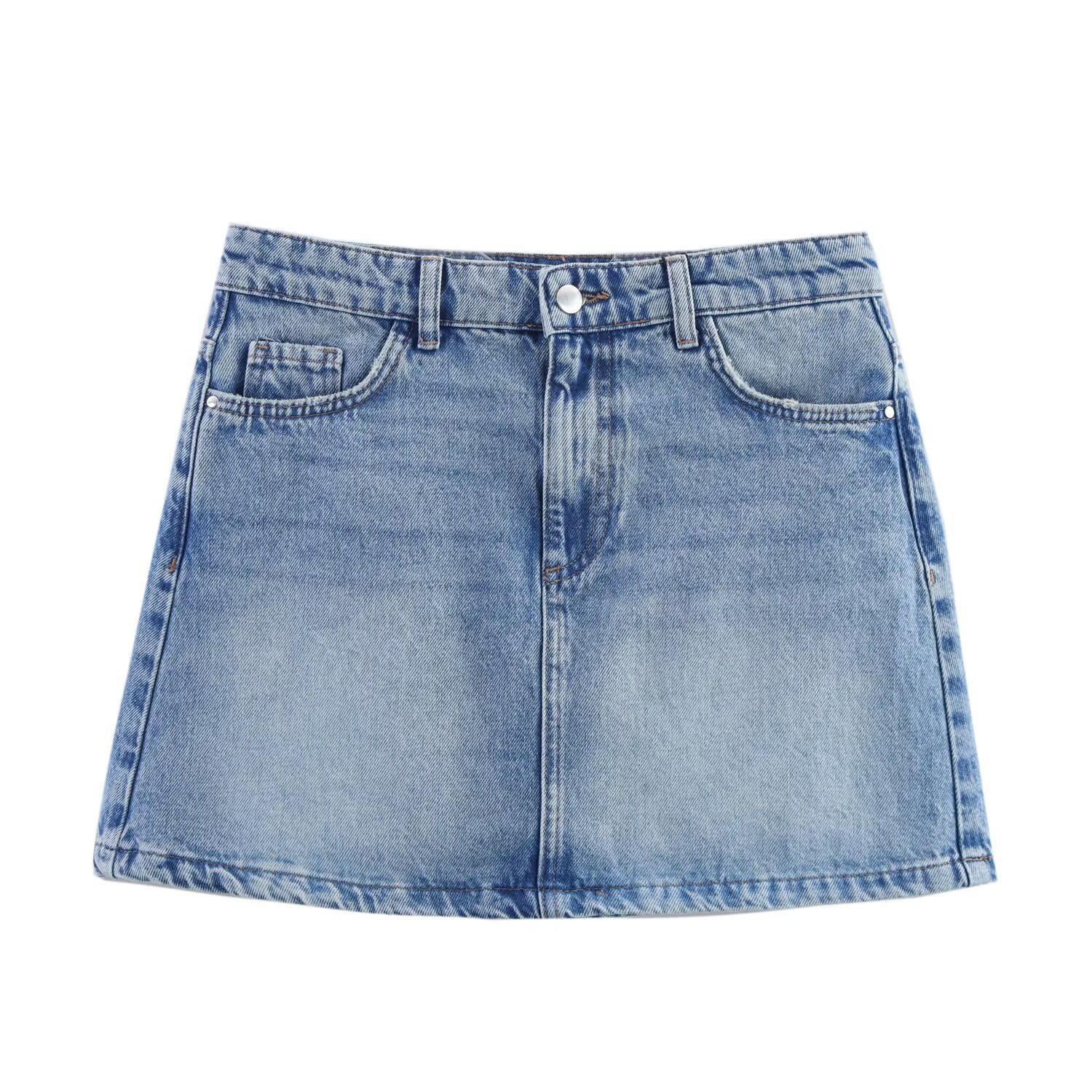 Za Cross-Border Women's Clothing Wholesale European and American Style 2025 New Anti-Exposure Fashion Versatile Denim Mini Skirt 1889069