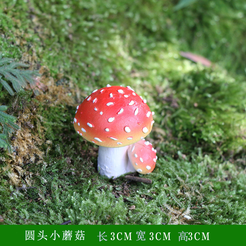 Picture of Cross-border Outdoor Courtyard Ornaments Landscape Decorations Garden Bonsai Decoration Simulation Mushroom Micro-landscape Decoration