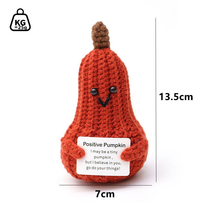 Picture of Cross-Border Hot-Selling Wool Crochet Positive Energy Potato Knitted Wool Cucumber Positive Energy Wool Crocheted Doll Finished Product