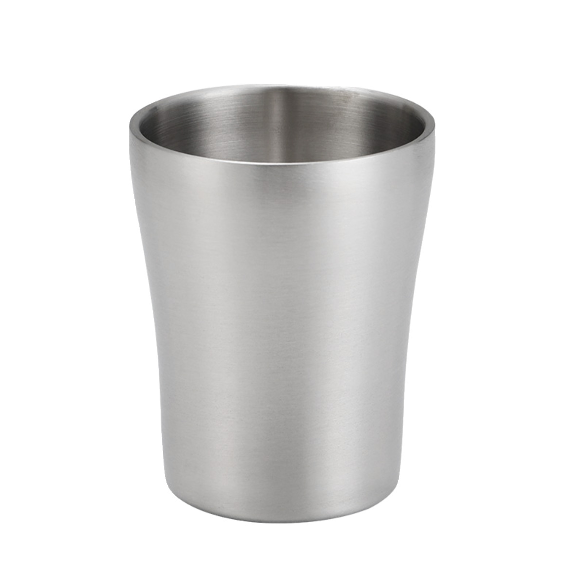 Picture of Korean 304 stainless steel double-layer water cup barbecue restaurant golden beer cup household anti-scald heat insulation cup small waist