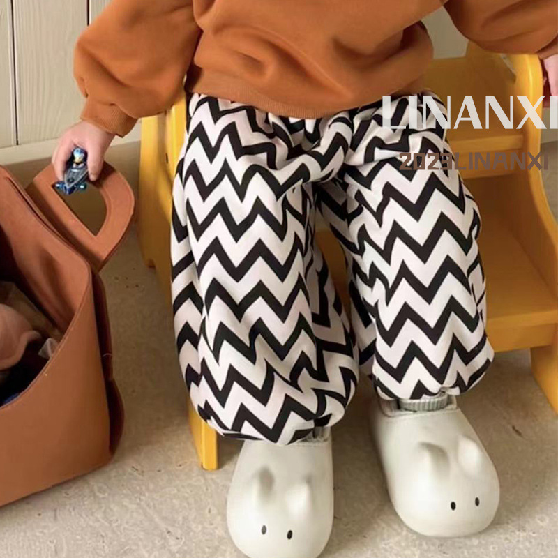 Picture of X26066 Li Nancy New Children's Korean-style Composite One-piece Velvet Warm Casual Pants Casual All-match