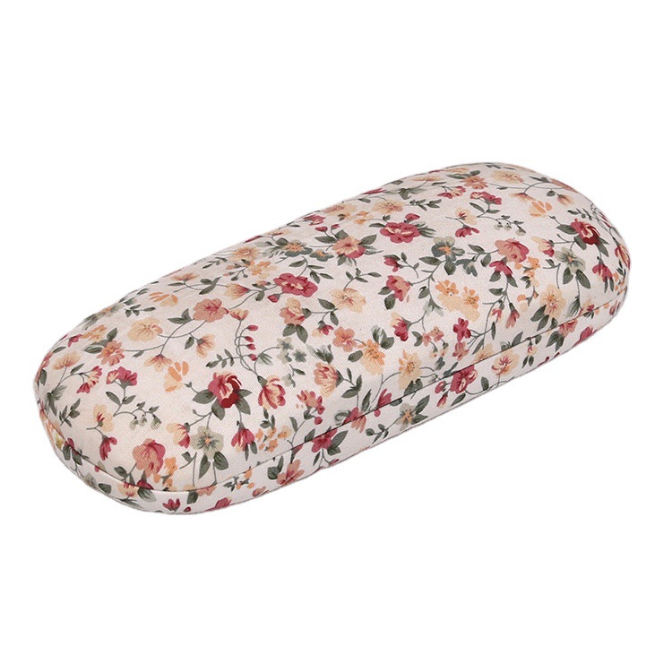 Picture of Cotton Floral Folding Glasses Box Vintage Floral Refreshing Simple Glasses Box Pastoral Folding Glasses Box