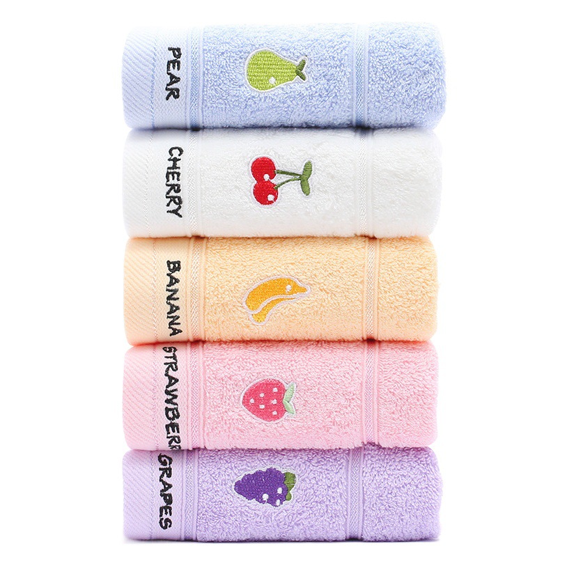 Jielia 3113 cotton soft absorbent cartoon cotton children's towel embroidered logo wholesale Jielia children's towel