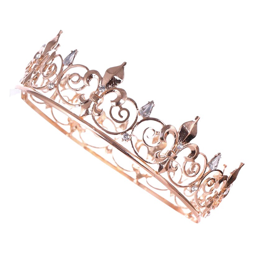 Tuan Ming Crown European and American Hot Sale Full Circle Big Crown Foreign Trade Crown Headwear Bride Jewelry Wedding Headwear Batch