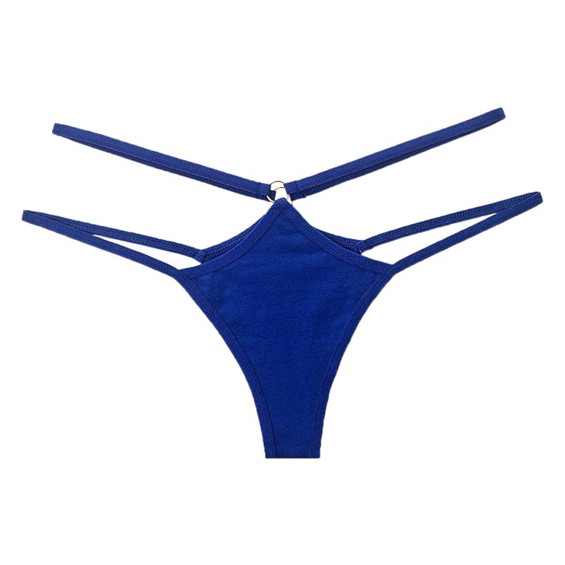 New Lace Low Waist Women's Underwear Thin Belt Hollow Out Briefs Transparent Sexy Women's Thong 6819