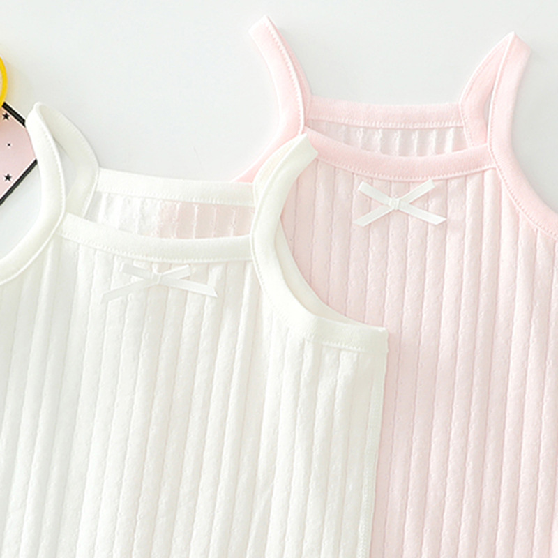 Picture of Children's Summer Vest Sling 2-Piece Boneless Cold Bottoming Shirt for Men and Women Baby Thin Sleeveless Air-Conditioned Home