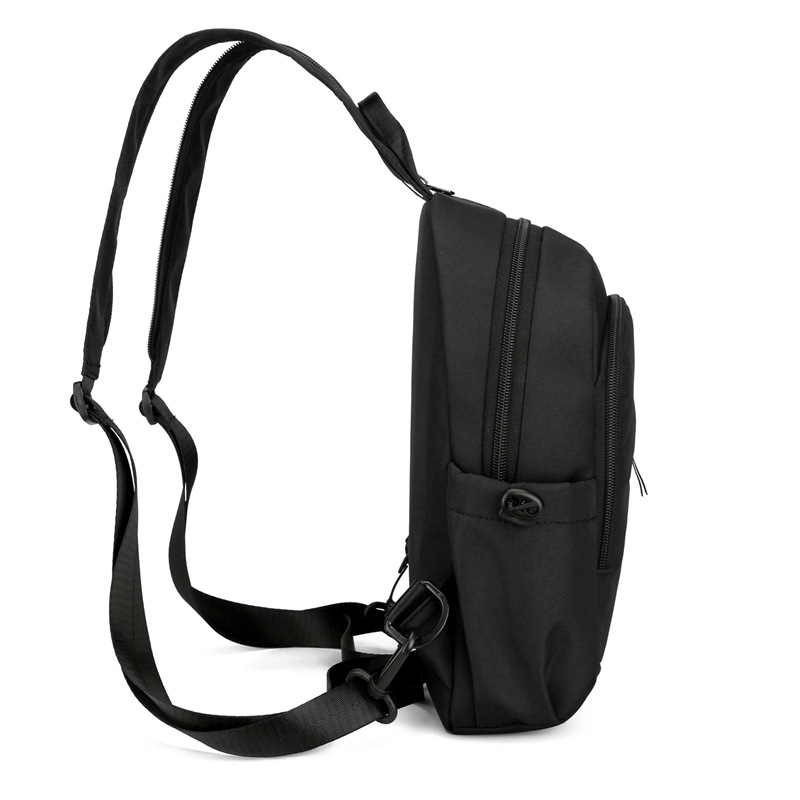 Picture of Casual all-match chest bag fashionable waterproof nylon cloth bag trendy outdoor shopping handbag multi-functional backpack